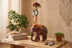 Kerala Handcrafted Wooden Elephant Pooram Festival Sculpture For Decor & Gifting