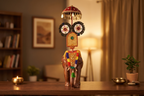 Kerala Handcrafted Wooden Elephant Pooram Festival Sculpture For Decor & Gifting
