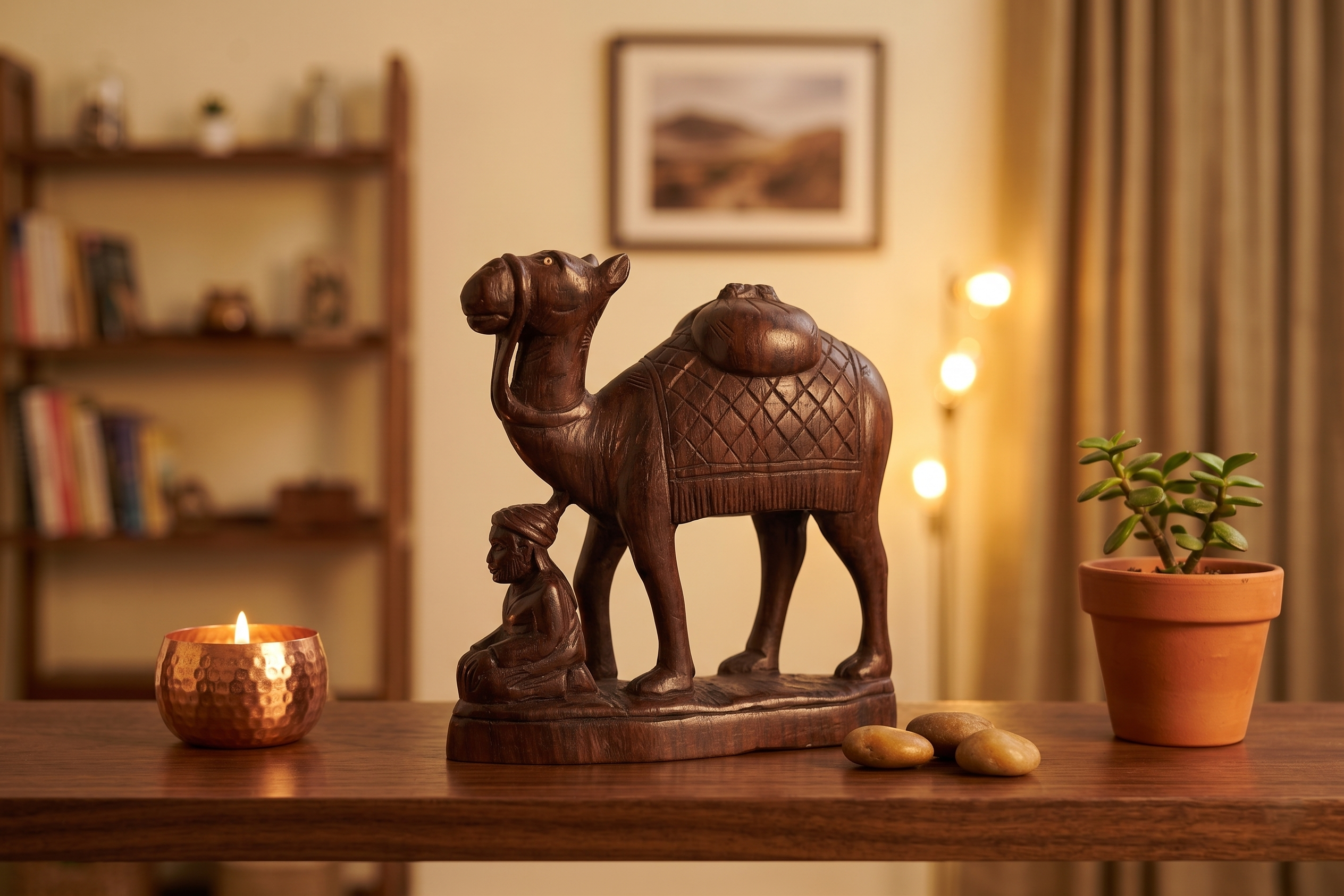Wooden Carve Camel
