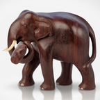 Elephant with log (Rose Wood)