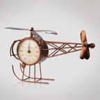 Time Takes Flight: Discover The Iron Metal Helicopter Table Clock
