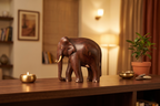 Rosewood Elephant Figurine for Home Decor