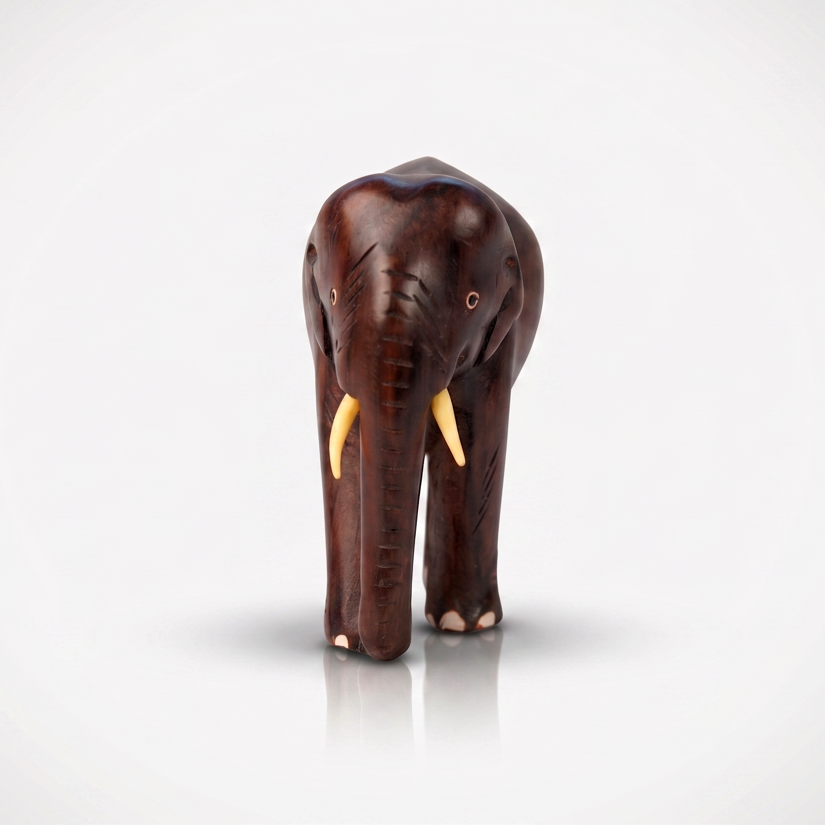 Rosewood Elephant Figurine for Home Decor