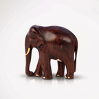Rosewood Elephant Figurine for Home Decor