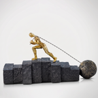 Man Pulling Small Ball